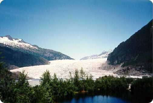 Glacier near Juneau, Alaska 