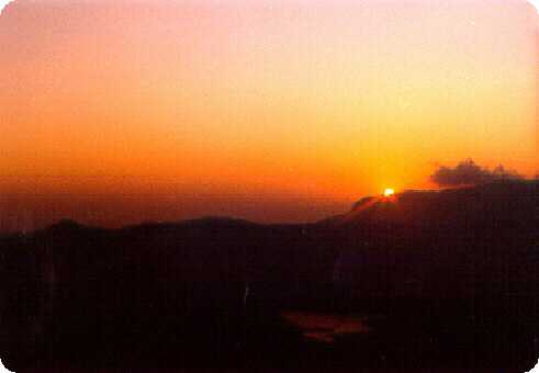 Sunset in the Kudremukh Ranges, Karnataka